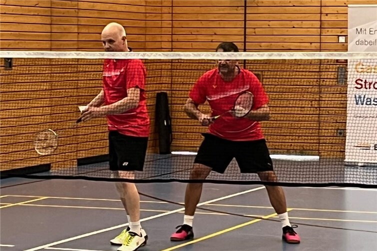 Fast immer eine Bank im 1. HerrendoppelClaus Schulte und Skender Bunjaku