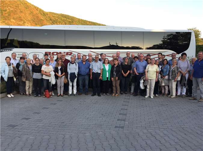 Fast voll besetzt war der Bus beim Ausflug der Jagdgenossenschaft „Linke Moselseite“ Müden. privat