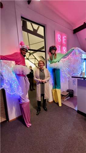 Fatma (Realschule Plus), Frau Lisa Paus (Bundesjugendministerin), Freya (Realschule Plus).