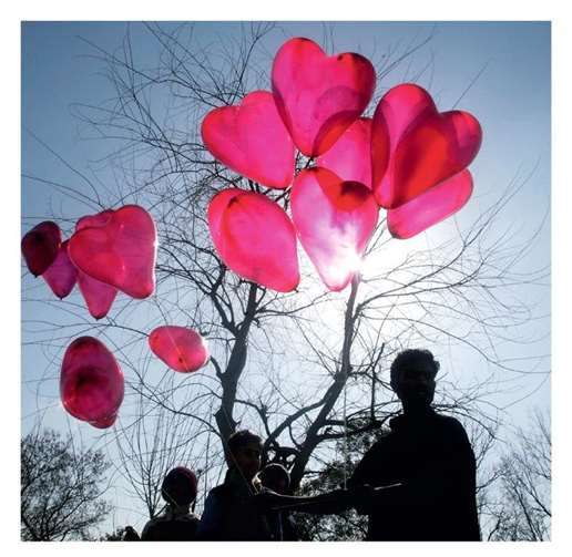 Feier zu Ehren des Heiligen der Liebenden. Privat