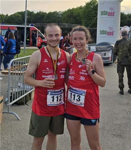 Feierabendlauf / KAS in Kastellaun…Benjamin Bauer-König mit Sieg üer 10.000 m und Martha König 4. Platz / Frauen. Fotos: privat