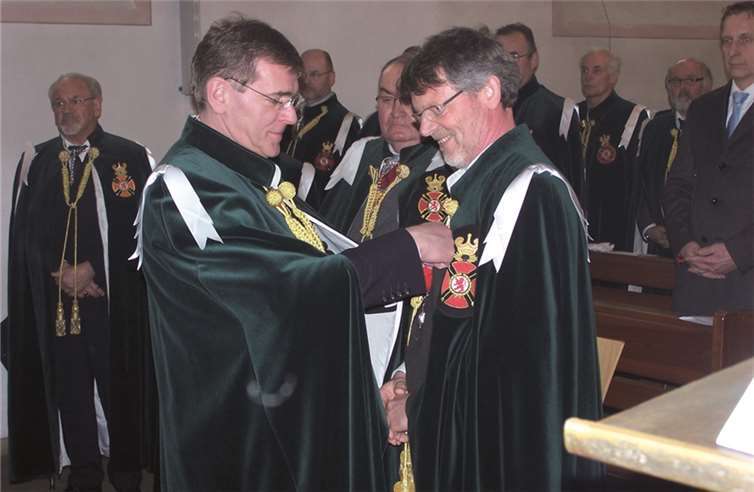 Feierlich begeht der Orden vom Roten Löwen und Heiligen Sebastian seine alljährliche Investitur. privat