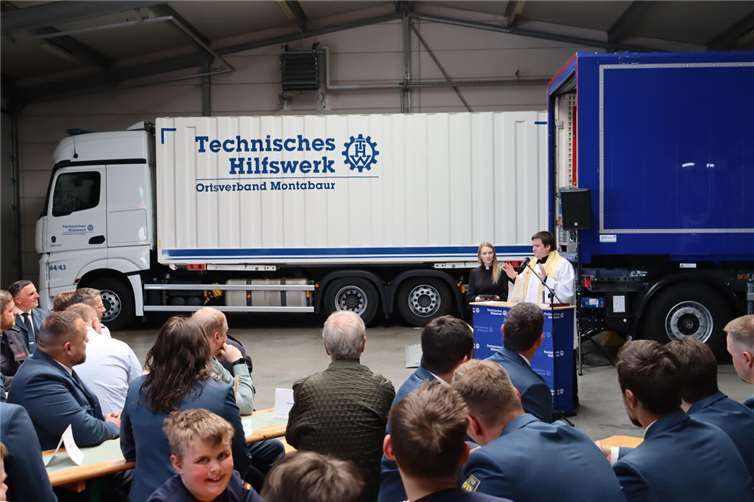 Stärkung des Zivil- und Katastrophenschutzes Feierlicher Meilenstein: Neue THW-Unterkunft in Montabaur übergeben. Foto: THW-Montabaur/Nic Adler