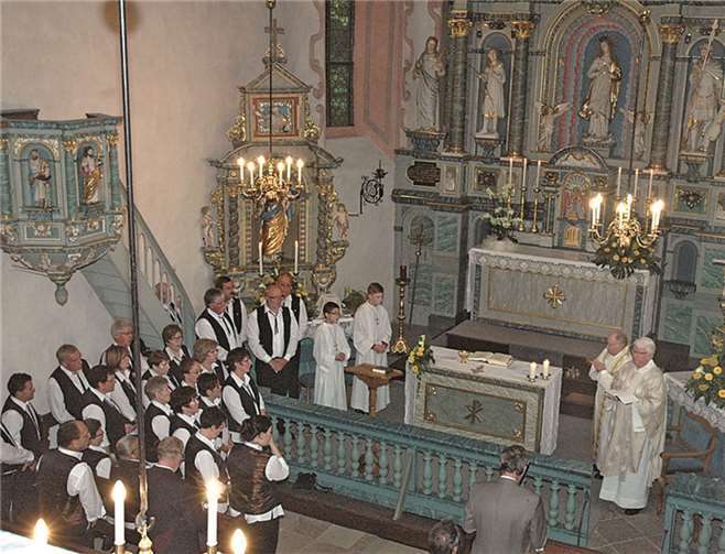 Feierliches Hochamt zur Wallfahrtseröffnung. Foto UM