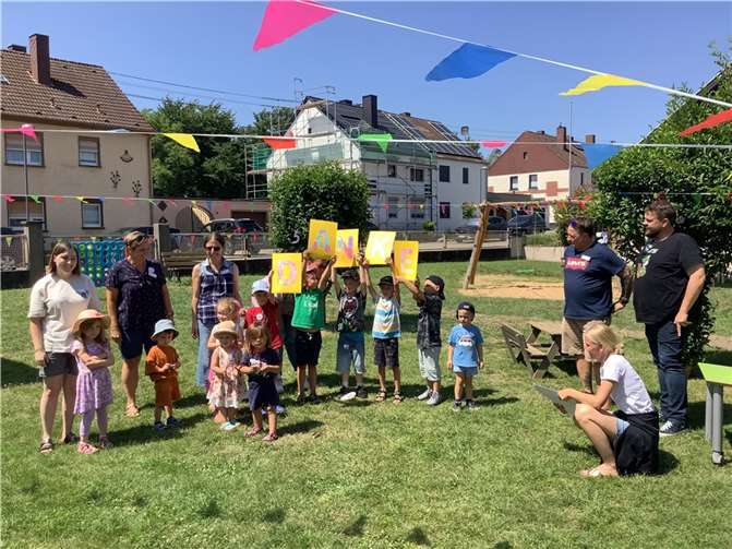 Feierstimmung in der Kita Mülhofen. Die Einrichtung beging ihr fünfjähriges Jubiläum. Dank ging an den Förderverein und die Eltern. Foto: Stadt Bendorf am Rhein