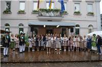 Feierstunde für die neuen Majestäten. 