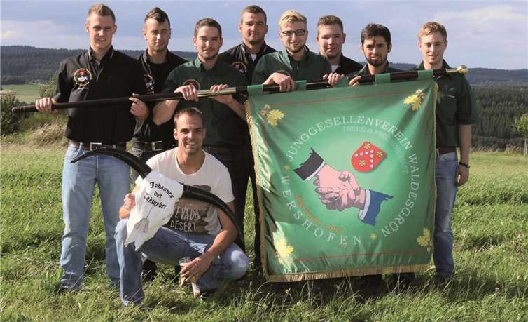 Feierten wieder eine zünftige Kirmes mit Junggesellenfest - die Jungs vom JGV „Waldesgrün“. SES