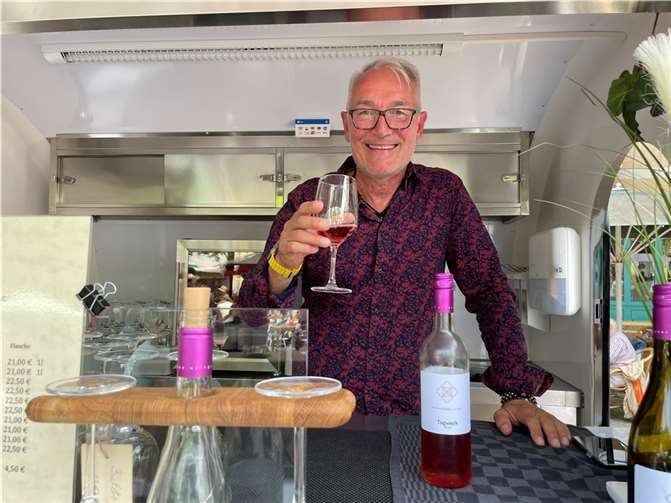 Feine Weine wurden angeboten.