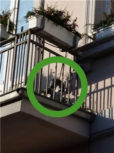 Feinstaubsensor am Balkon des Remagener Rathauses. Foto: BÜNDNIS 90/DIE GRÜNEN OV Remagen