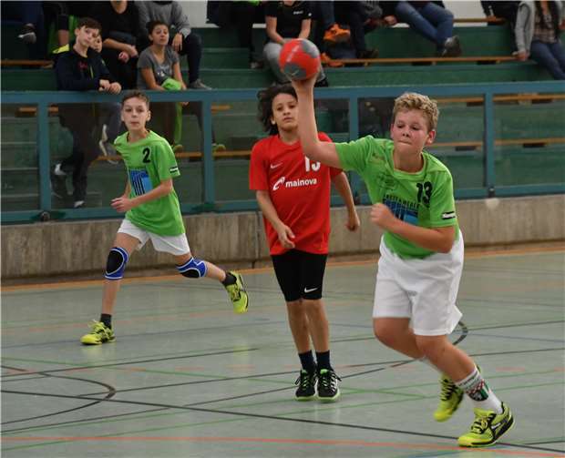 Feix Völkel bei einem seiner fünf Tore.Foto: privat