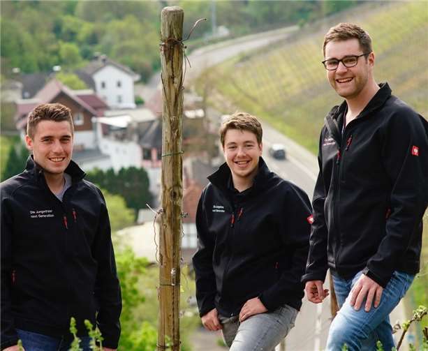 Felix Brüggert, Alexander Eller und Niklas Körtgen sind „Die Jungwinzer - Next generation“. Foto: privat