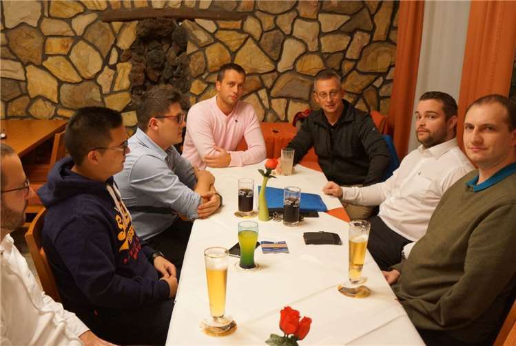 Felix Henning, Marvin Modde, Philipp Bock, Tim Bäßler, Andreas Bock, Torsten Welling, Dimitri Berg (v.l.n.r.). Foto: CDU Urbar