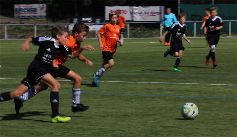 Felix Heuft bei der Defensivarbeit.