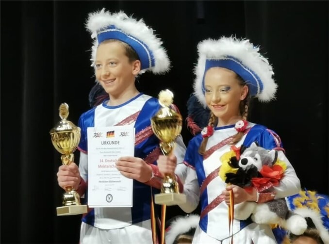 Felix Jirowetz und Daria Reinhold sicherten sich die deutsche Meisterschaft in der Kategorie Paartanz Junioren.