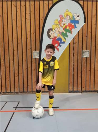 Felix Ruth eröffnete den positiven Verlauf des Bambini-Treffs.