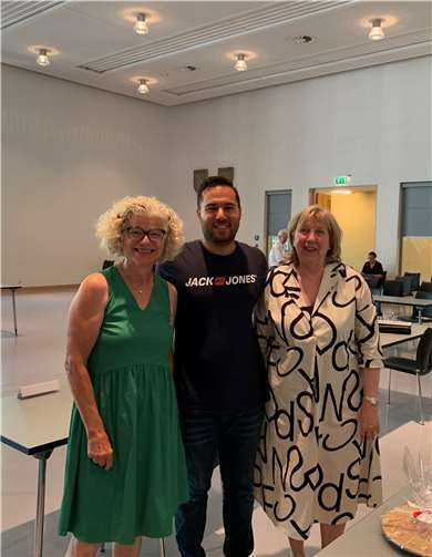 Ferhat Yalcinkaya (Fraktionssprecher, Mitte), Loni Wellert (re.) und Elke Sodemann-Müller.