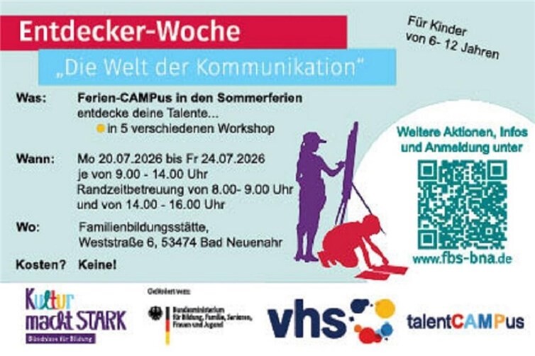 Ferienaktion-Kultur macht stark-talentCAMPus 2026 startet in die nächste Runde
