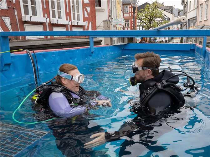 Fertig zum Tauchen. Copyright: Sandra Ulb Photography