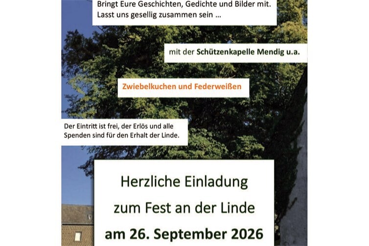 Fest an der Linde von 15 bis 21 Uhr