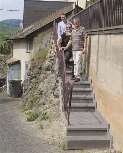 Festen Stand hat man auf den neuen Treppenstufen. privat
