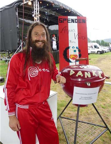 Festivalleiter Peter Birkenbeil engagiert sich mit dem Verein „Agua Viva“ schon viele Jahre für Hilfsbedürftige in Peru.
