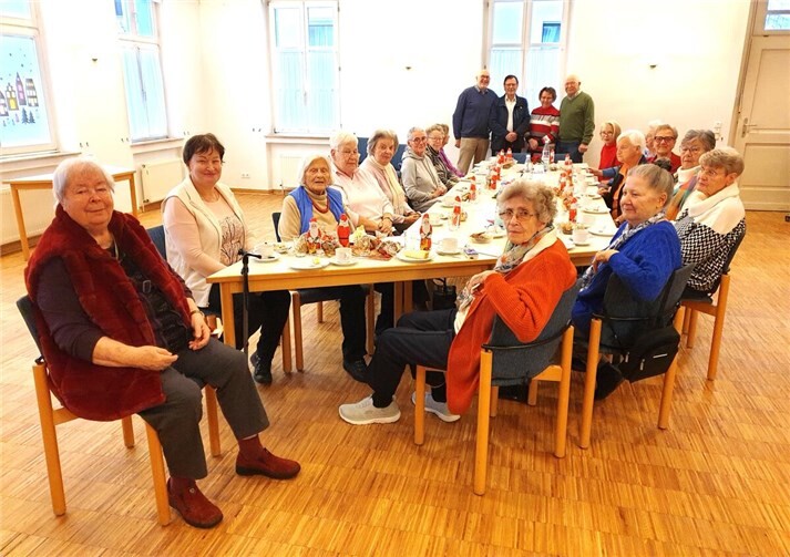 Festliche Weihnachtsfeier im Katharinentreff.Foto: Klaus Krumscheid