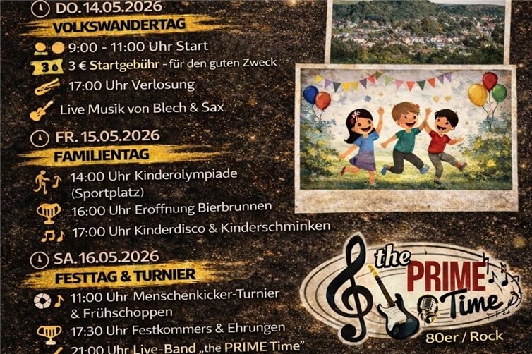 Festprogramm vom 14. - 16. Mai