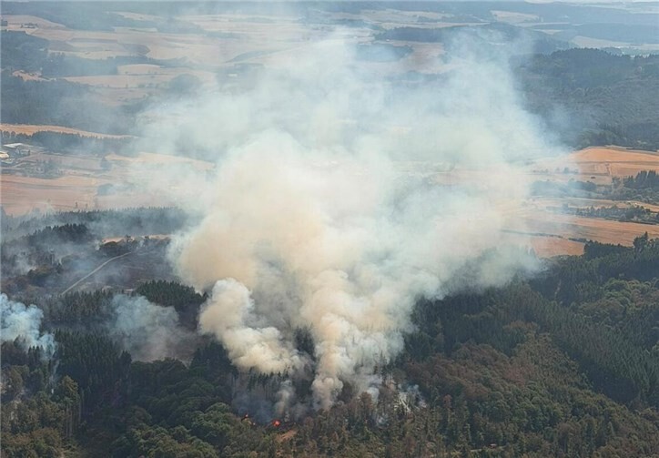 Feuer im Bereich Langscheid. Foto: Kreisverwaltung Mayen-Koblenz 