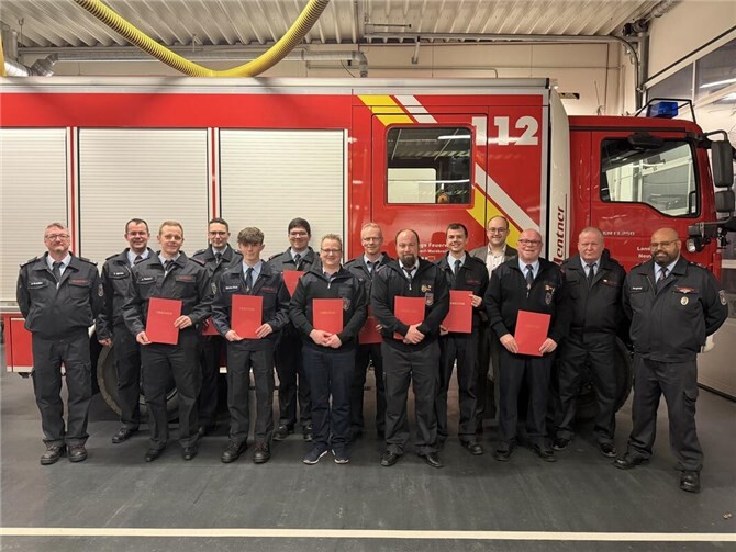 Feuerwehr Kirchspiel Anhausen blickt auf ein ereignisreiches Jahr zurück.  Foto: Feuerwehr Kirchspiel Anhausen