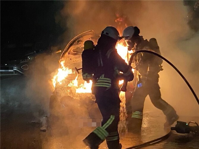 Feuerwehr im Einsatz.