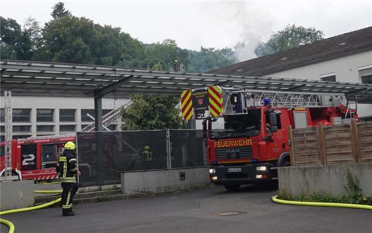 Feuerwehreinsatz am Are-Gymnasium.  Foto: DU