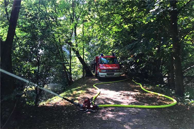 Feuerwehreinsatz der Feuerwehr am Samstag. Fotos: Feuerwehr VG Dierdorf