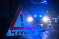 Feuerwehreinsatz nach einsetzender Dunkelheit