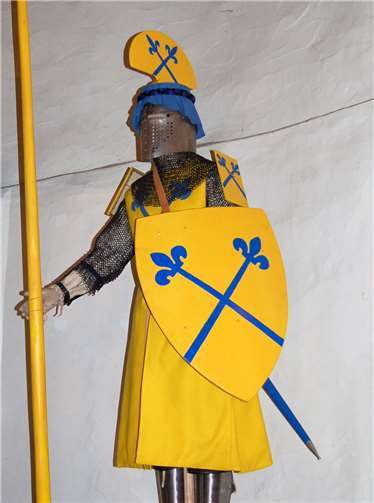 Figurine von Ritter Theoderich II. im Hexenturm.Foto: Pertz