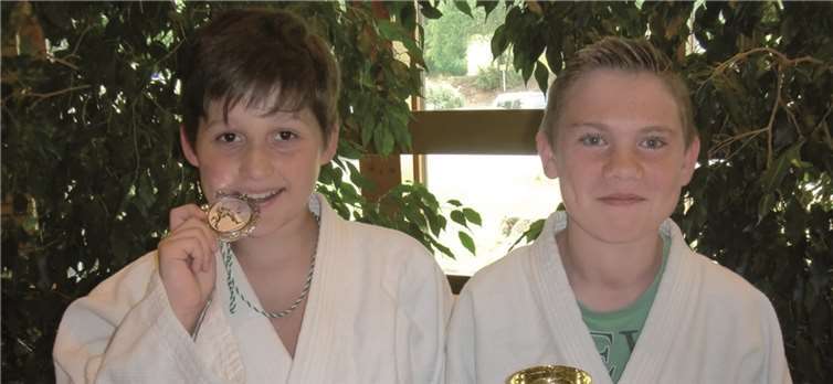 Filipp Gabriel (l.) und Martin Vogt erfolgreich in Remagen.privat