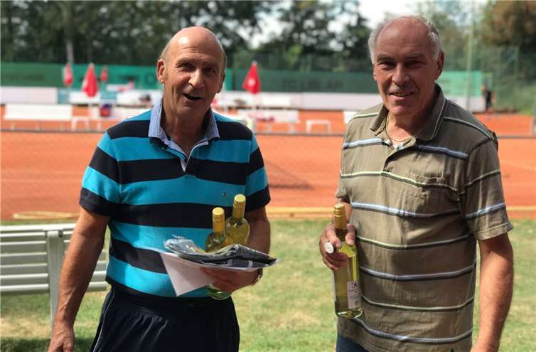 Finalisten Herren 70: v.li. Bernd Rösch und Manfred Lengefeld