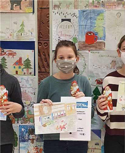 Finja Schmitt (5a) gewann den Wettbewerb.Foto: WHG