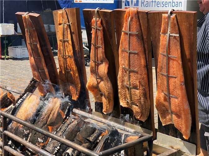 Fisch gehörte zu den angebotenen Leckereien.
