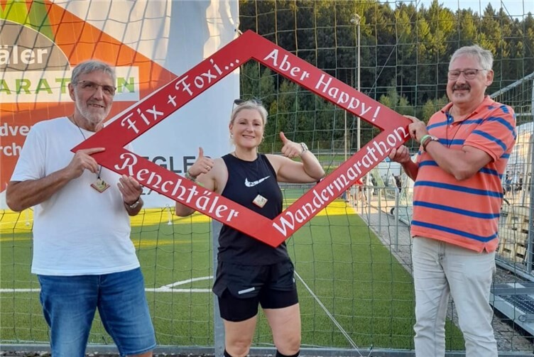 Dernauer Leichtathletin bleibt in Bewegung  Fix und fertig, aber happy! Kerstin Hellmich. Fotos: privat