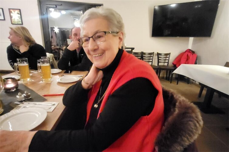 Fleißige Sockenstrickerin Marita Ockenfels