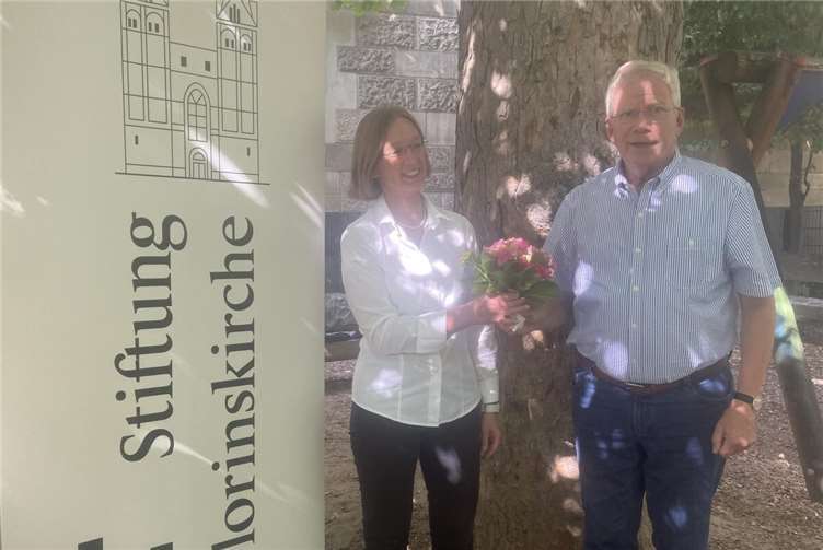 Florentine Ketterer und Klaus Hiemke. Foto: Stiftung Florinskirche