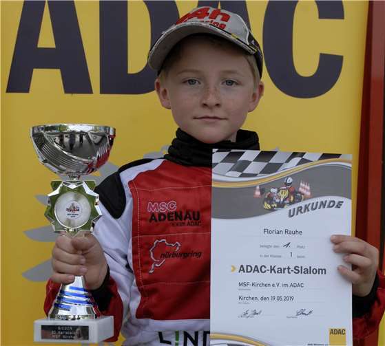 Florian Rauhe bei der Siegerehrung.