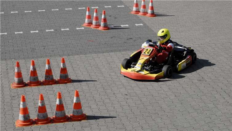 Florian Rauhe bei seiner Fahrt.