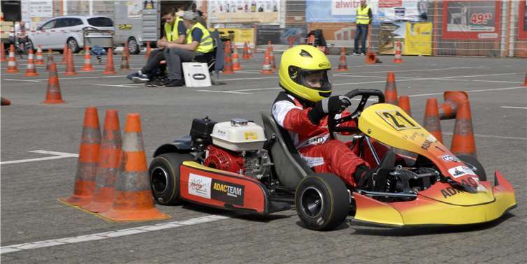 Florian Rauhe im Kart.