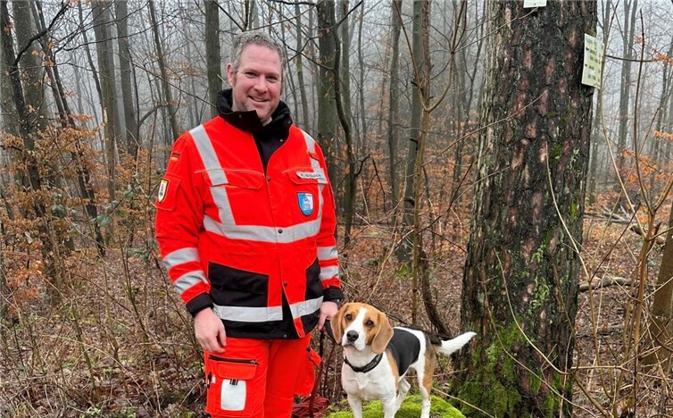 Florian Schick ist oft mit Familienhund Barney unterwegs.  Foto: privat