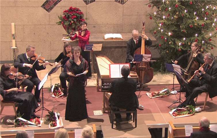 Florilegium musicum begleitet die Solisten auf barocken Instrumenten. Privat