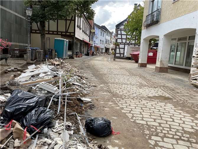 Flutschäden in Ahrweiler im August 2021.  Foto: ROB