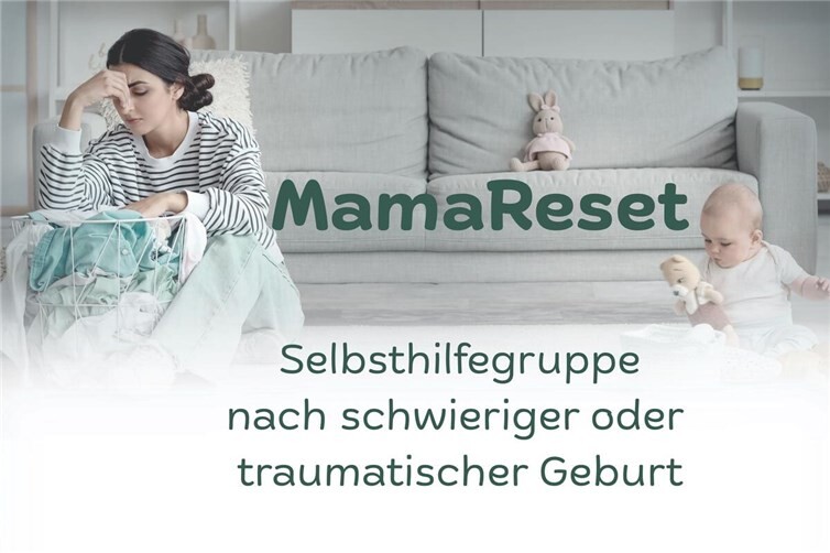 Flyer der Selbsthilfegruppe „MamaReset“