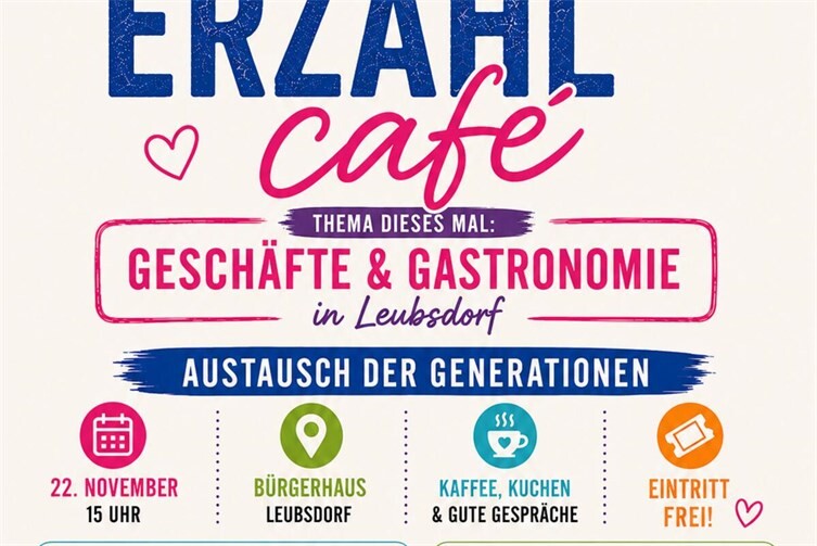 Flyer des Erzählcafés