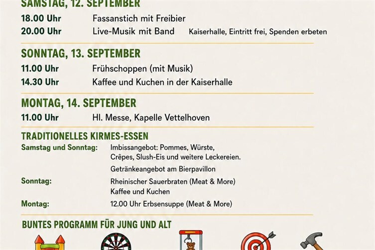 Flyer mit Programm